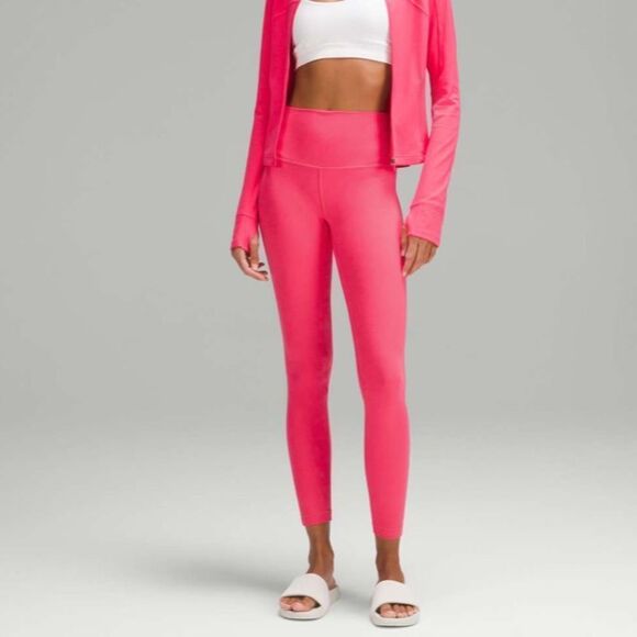 Lululemon high rise align pant leggings 10 hot pink - Picture 1 of 8